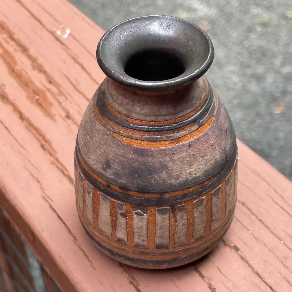 Navajo Redware Pottery Vase 4.75